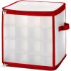 Whitmor 6129-5340 Ornament Storage, 64 compartments, Red(Multicolor)
