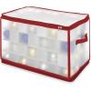 Whitmor 6129-5340 Ornament Storage, 64 compartments, Red(White)