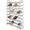 Whitmor 8 Tier Shoe Tower – 40 Pair – With Non-Slip Racks