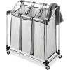 Whitmor Chrome Laundry Sorter with Foam Mesh Bags