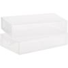 Whitmor Clear Vue Women’s Shoe Box, Set of 4, White, 4 Count(Set of 2)