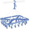 Whitmor Clip and Drip Hanger – Hanging Drying Rack – 26 Clips,Blue(26 Clips)