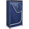 Whitmor Extra-Wide Clothes Closet, 60” with, White Cover(Blue)
