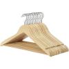 Whitmor GRADE A Natural Wood Suit Hangers (Set of 16)(16 Count (Pack of 1))