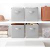 Whitmor, Gray, Collapsible Cubes, 10″ L x 10″ W x 10″ H, Set of 2(Gray)