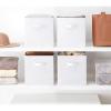 Whitmor, Gray, Collapsible Cubes, 10″ L x 10″ W x 10″ H, Set of 2(White)