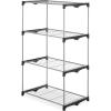 Whitmor Modern Industrial Wardrobe(Silver/Black)