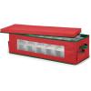 Whitmor Ornament Storage Box 42 Compartments with Outer Pocket for Ornament Hooks