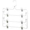 Whitmor Plastic 4 Tier Skirt Hanger, Steel(4 TIER SKIRT HANGER)