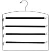Whitmor Plastic 4 Tier Skirt Hanger, Steel(Slack Hanger)