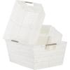 Whitmor Rattique Storage Baskets – Grey (3 Piece Set)(White)