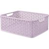 Whitmor Resin Form Tote, Medium, Silver(Lavender)