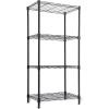 Whitmor Supreme 5 Tier Adjustable Shelving – 500 Pound Weight Capacity Per Shelf – Leveling Feet(4-tier  18″l X 12″w X 38″h)