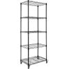 Whitmor Supreme 5 Tier Adjustable Shelving – 500 Pound Weight Capacity Per Shelf – Leveling Feet(5-tier  18″l X 12″w X 50″h)