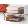Whitmor White Wire Shelf Basket(Black)