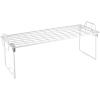 Whitmor Wire Grid Stacking Shelf Small, White(1-TIER  7″L x 18″W x 7″H)