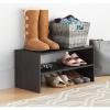 imageWhitmor Wood Stackable 2Shelf Shoe Rack 24 INCH EspressoEspresso
