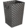 Whitmor Woven Strap Laundry Hamper Espresso 15x15x20(Espresso)
