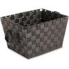 Whitmor Woven Strap Storage Tote Basket – Espresso , Large(Espresso)