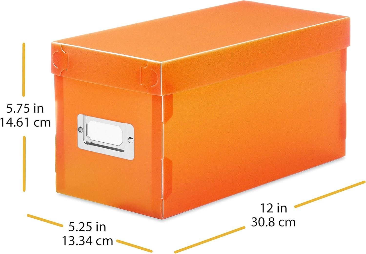 imageWhitmor 67543735 Plastic CD Boxes Set of 5 Assorted Colors120 L x 525 W x 575 H