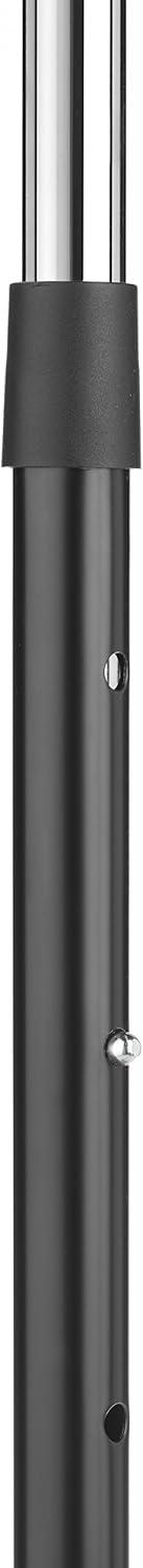 imageWhitmor Black and Chrome Adjustable Garment RackRolling Clothes Organizer 185quot D x 33quot W x 66quot H