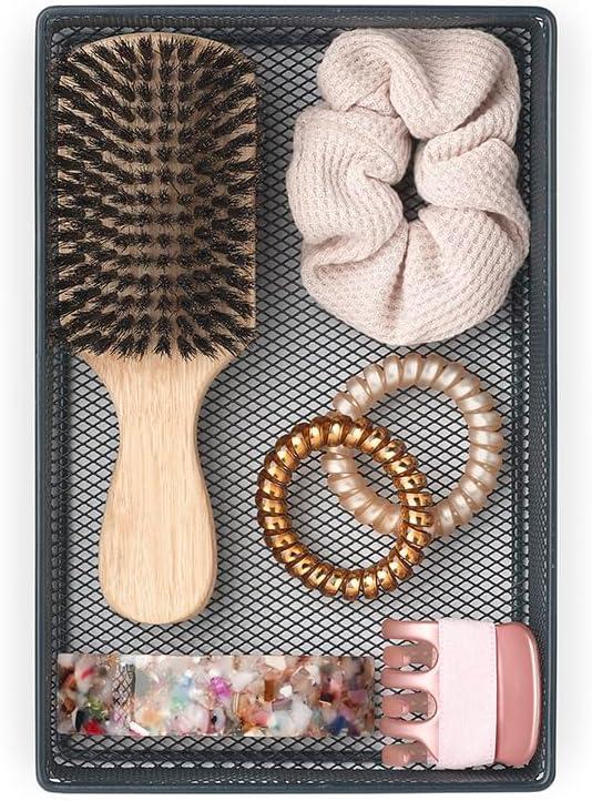 imageWhitmor ClearSet Includes 6 Individual Pieces Modular Drawer Organizers Set of 6Black