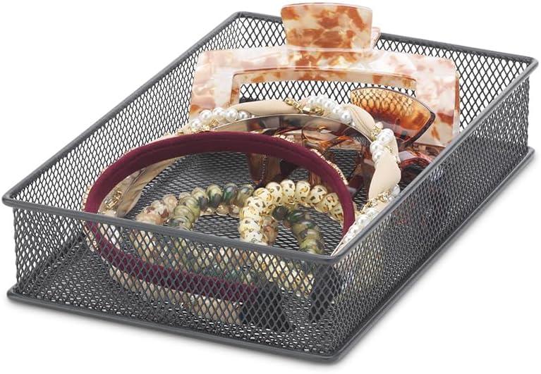 imageWhitmor ClearSet Includes 6 Individual Pieces Modular Drawer Organizers Set of 6Black