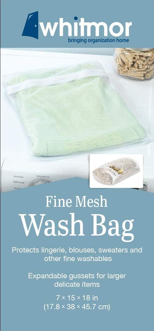 imageWhitmor Color Coded Zippered Mesh Wash Bags 3 Piece SetLarge