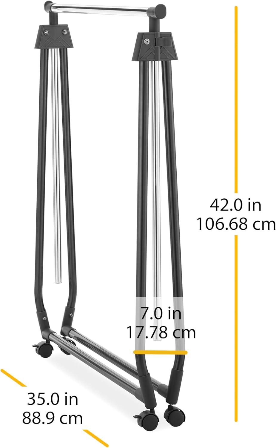 imageWhitmor Commercial Garment ZRack Silver BlackBlack