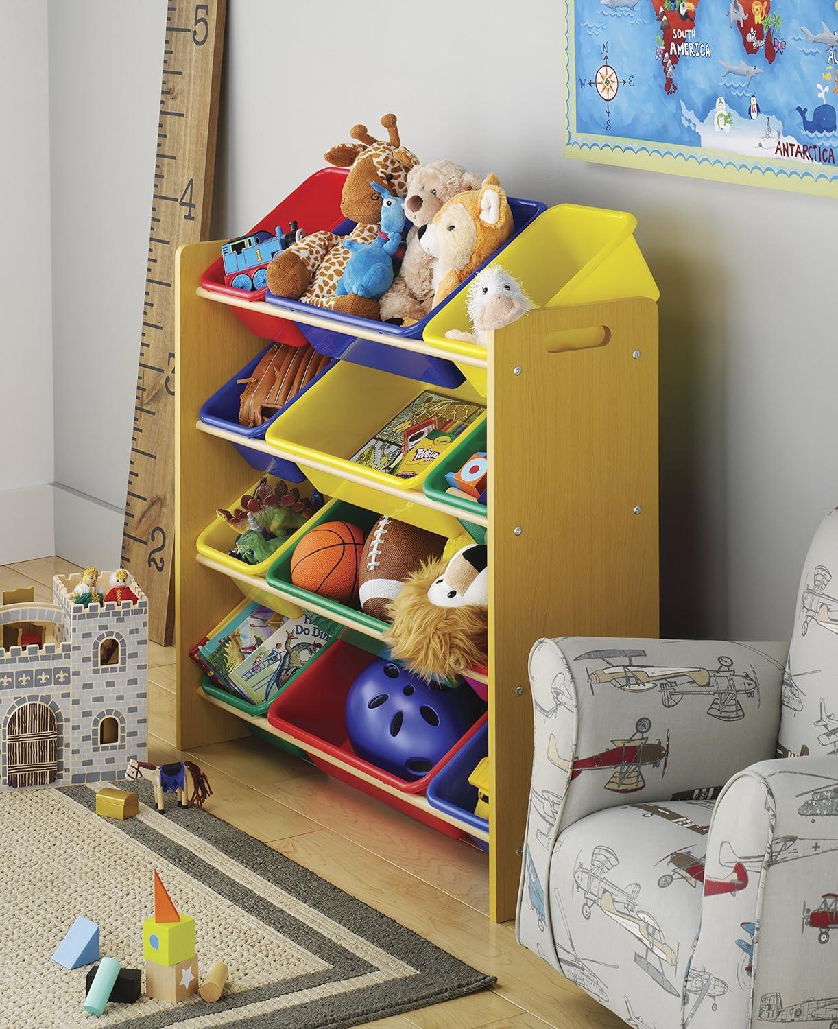 imageWhitmor Kids 12 Bin Organizer Primary12 Bin Primary