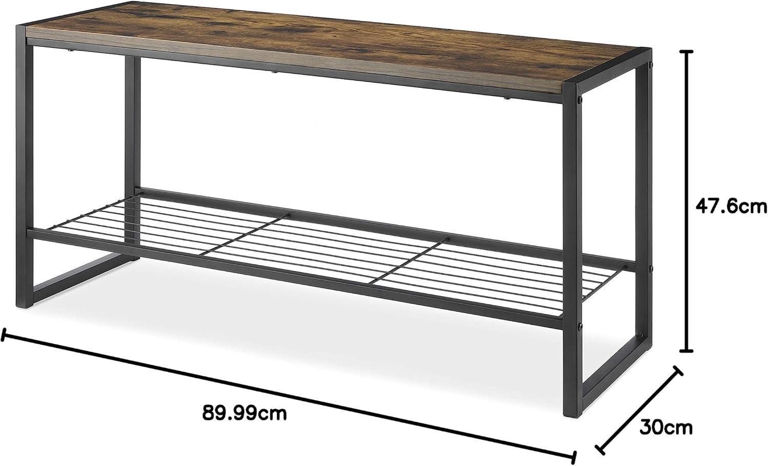 imageWhitmor Modern Industrial Entryway BenchEntryway Bench