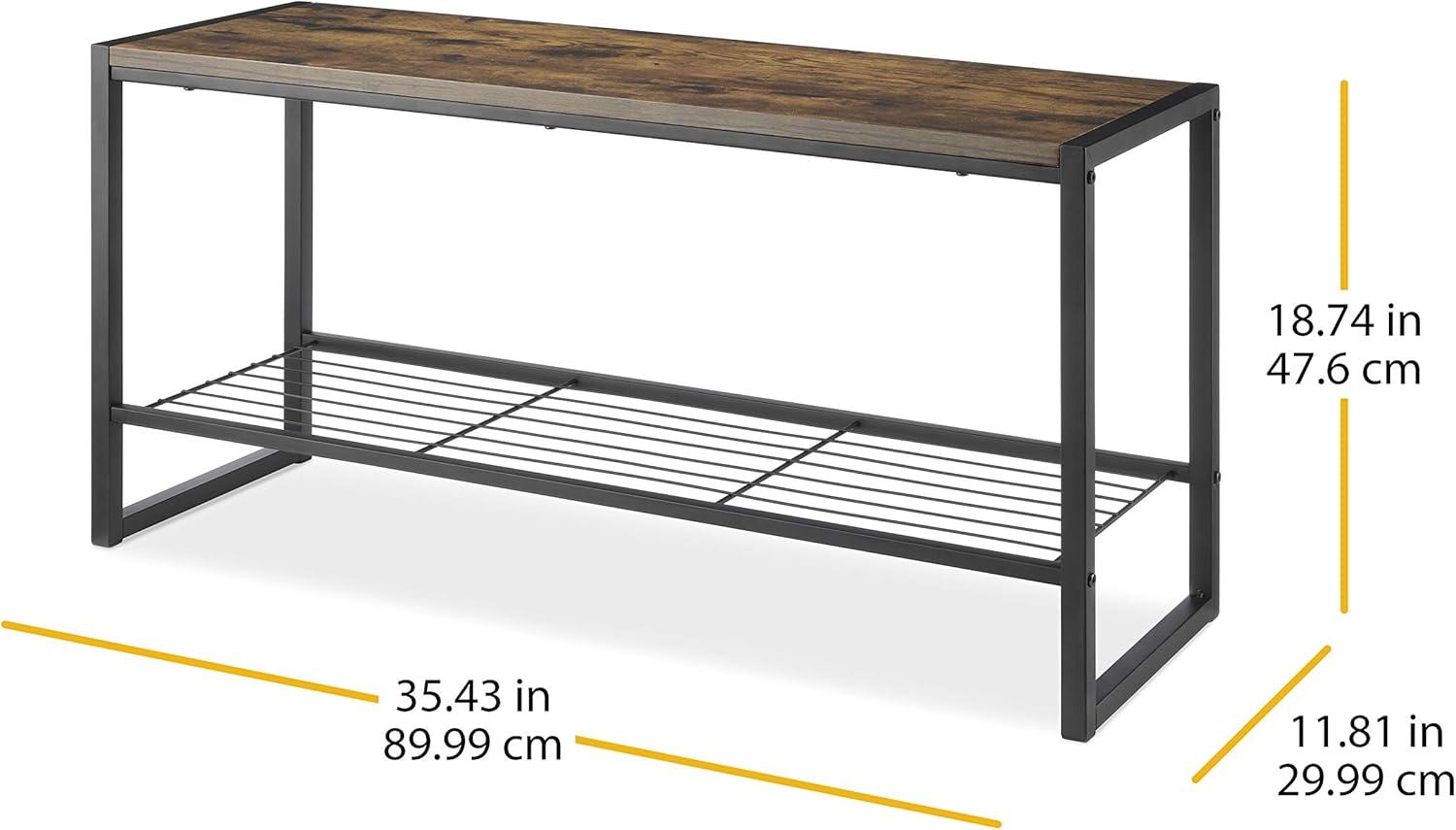 imageWhitmor Modern Industrial Entryway BenchEntryway Bench