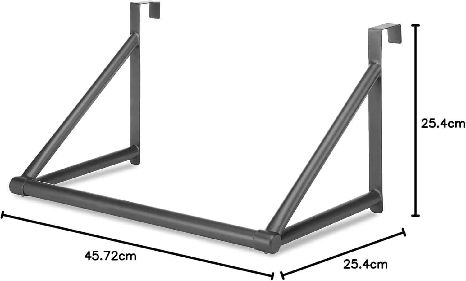 imageWhitmor Over The Door Hanger Over The Door Clothes Hanging Rack BlackGunmetal