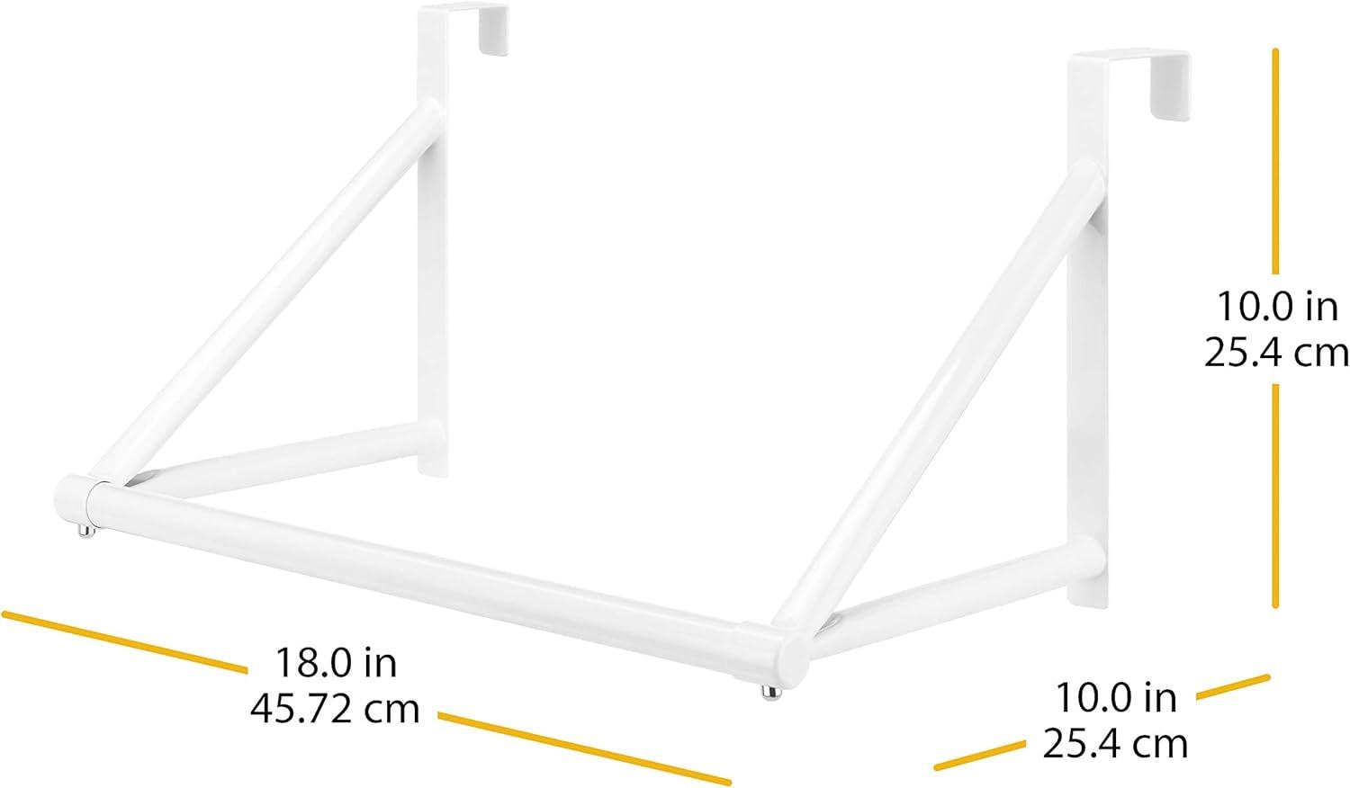 imageWhitmor Over The Door Hanger Over The Door Clothes Hanging Rack BlackWhite