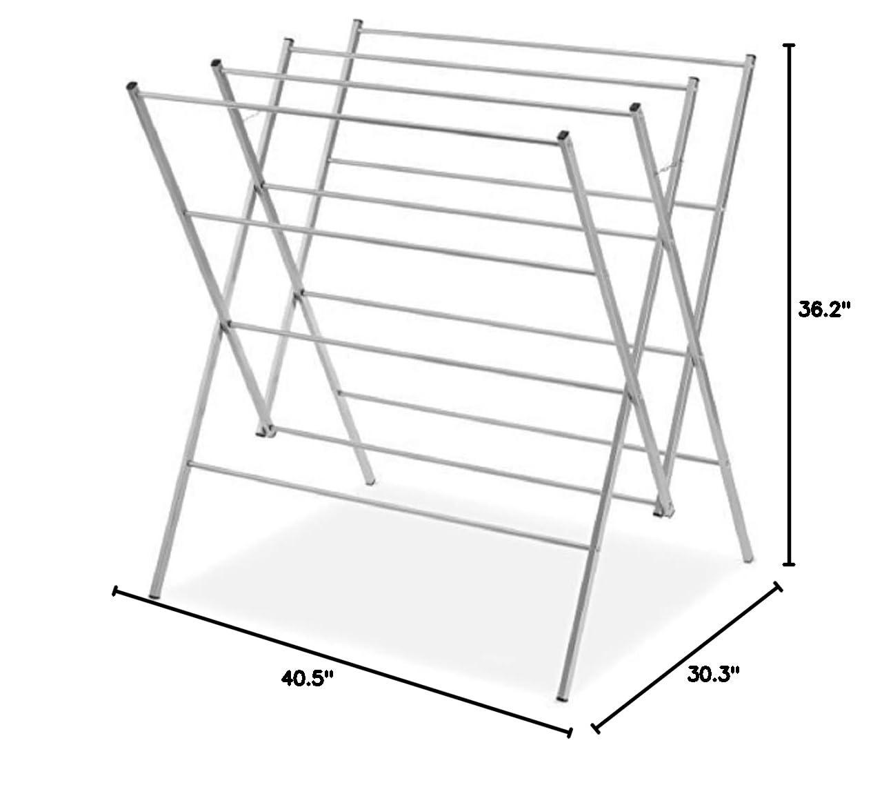 imageWhitmor Oversized Metal Drying Rack SilverSilver