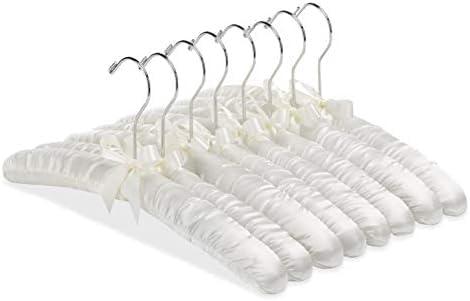 imageWhitmor Satin PastelSet of 8 Padded Hanger 8 Count 150 x 1563 x 70 inchesBone