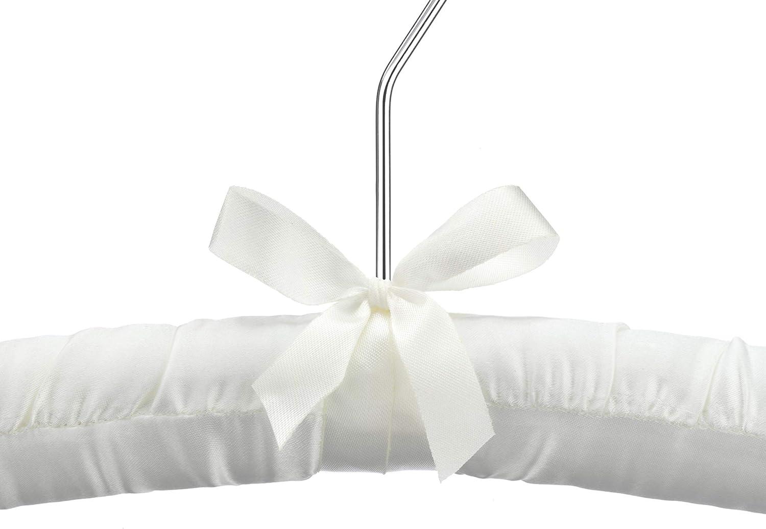 imageWhitmor Satin PastelSet of 8 Padded Hanger 8 Count 150 x 1563 x 70 inchesBone