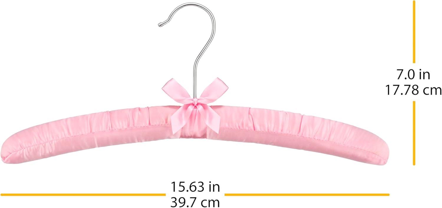 imageWhitmor Satin PastelSet of 8 Padded Hanger 8 Count 150 x 1563 x 70 inchesPastel