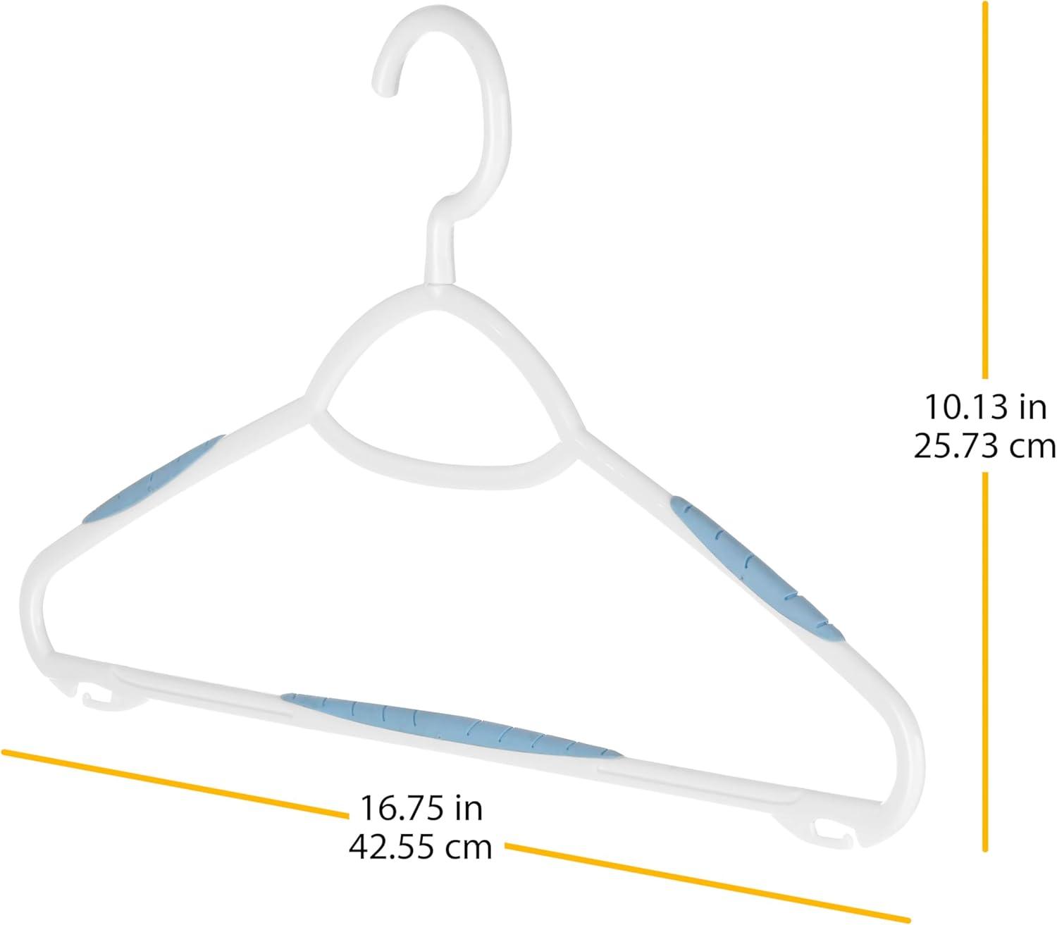 imageWhitmor Set of 20 Black Spacemaker Plastic Suit HangersWhite