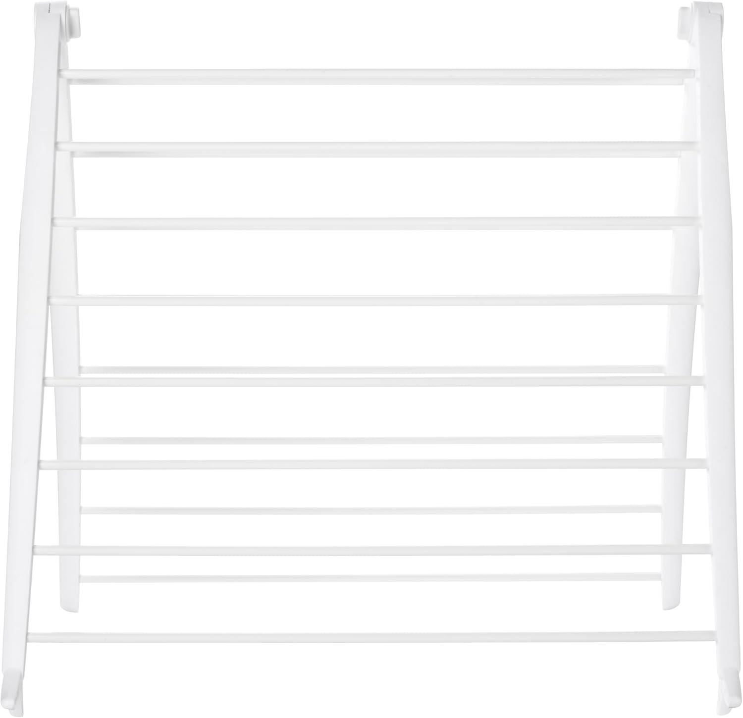 imageWhitmor Spacemaker Folding Drying Rack Freestanding Indoor Clothes Dryer Space Saving Compact Design 6quotL x 26quotW x 515quotH WhiteWhite