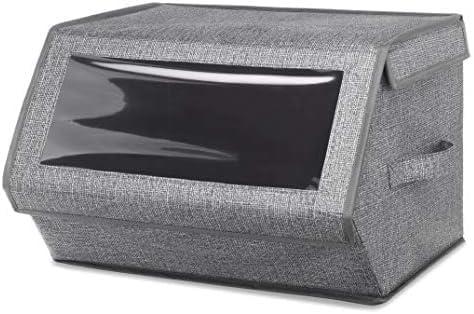 imageWhitmor Stackable Window Box Crosshatch GrayCrosshatch Gray