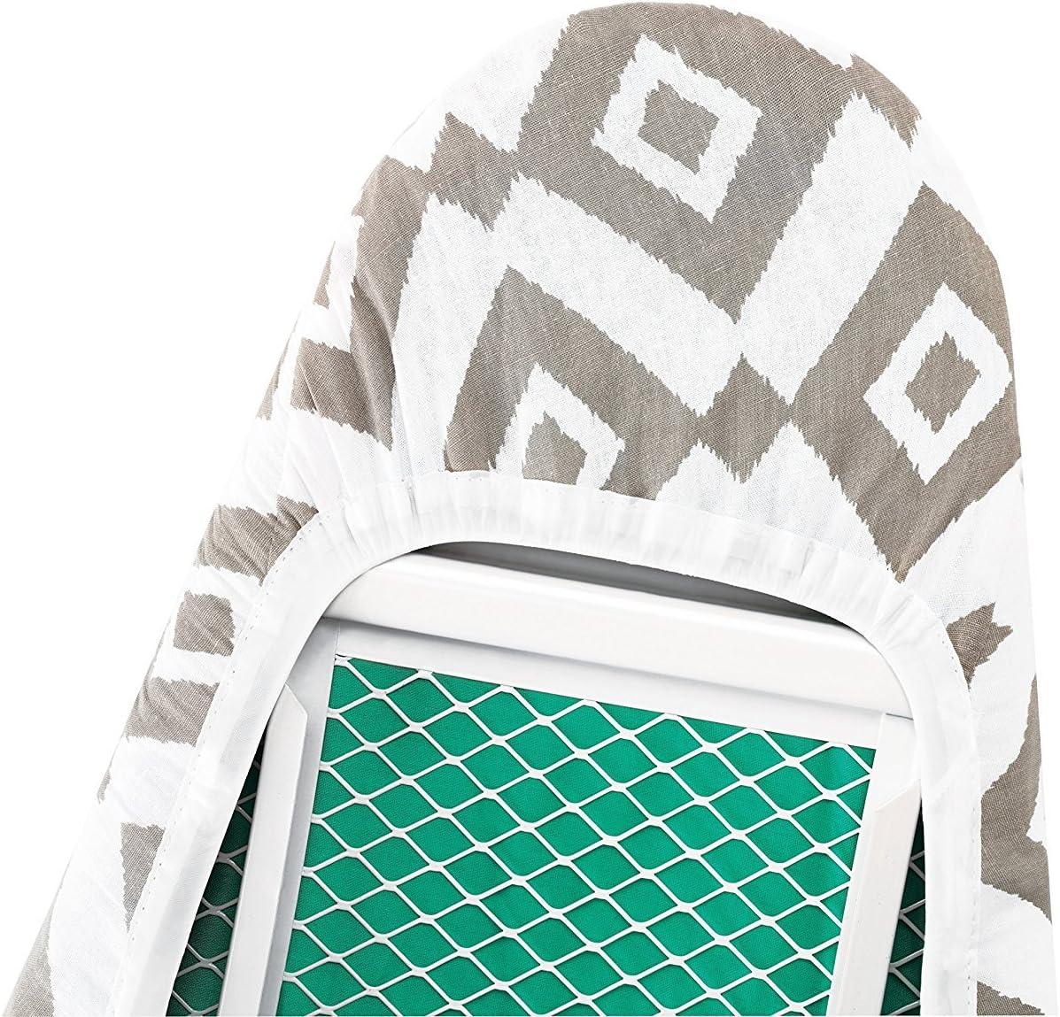 imageWhitmor Supreme Ironing Board Cover and Pad Paragon TaupeGrayDiamonds Turquoise