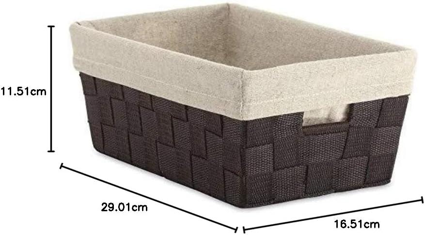 imageWhitmor Woven Strap Small Tote w LinerSMALL SHELF TOTE WLINER