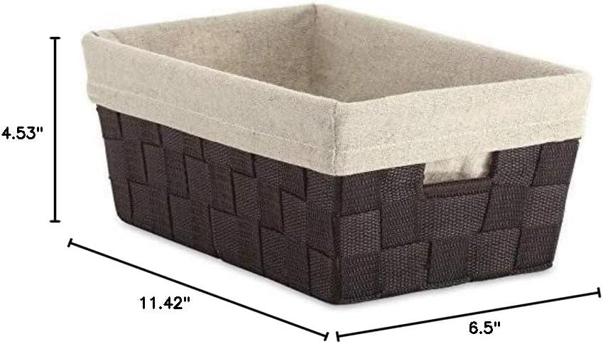 imageWhitmor Woven Strap Small Tote w LinerSMALL SHELF TOTE WLINER