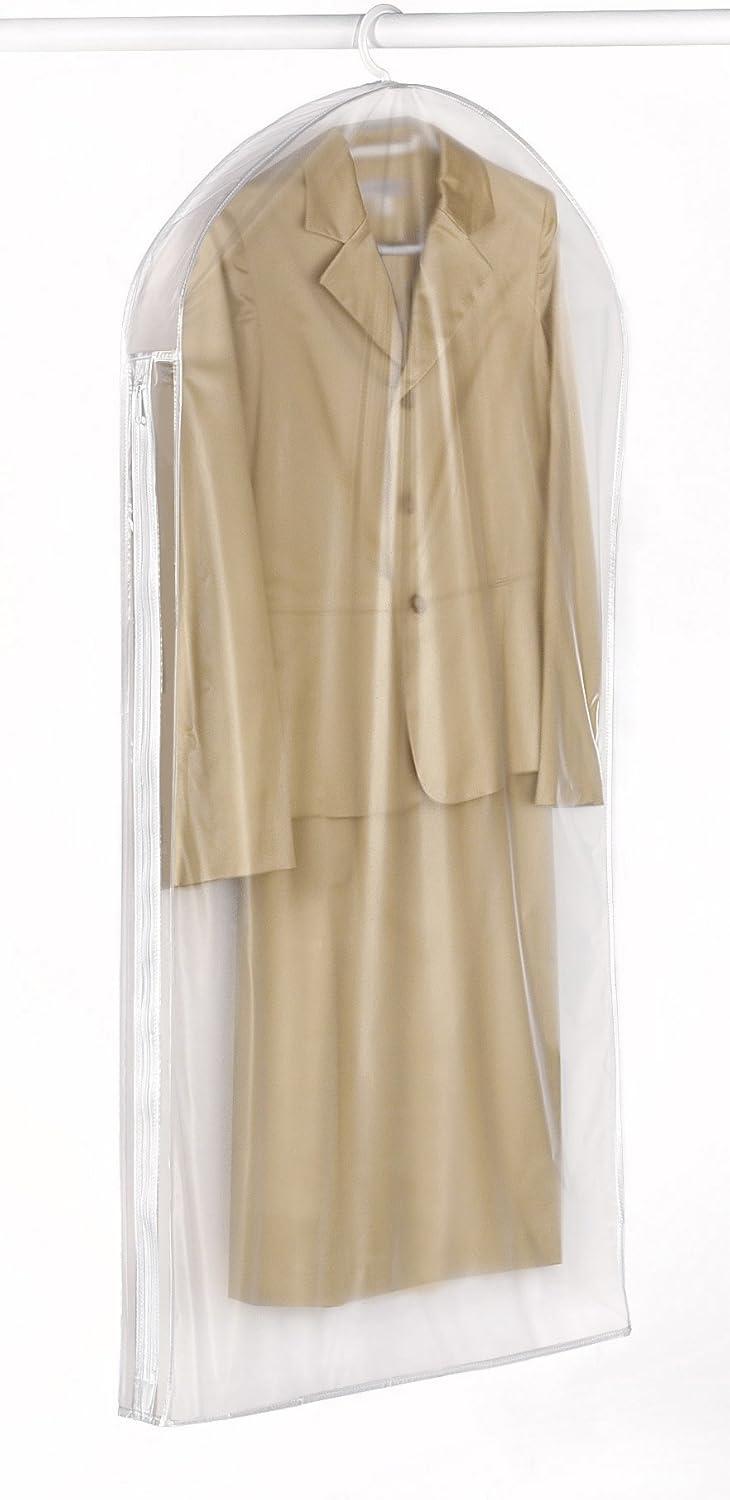 imageWhitmor Zippered Protective Gown Bag Clear 24in x 3in x 48in
