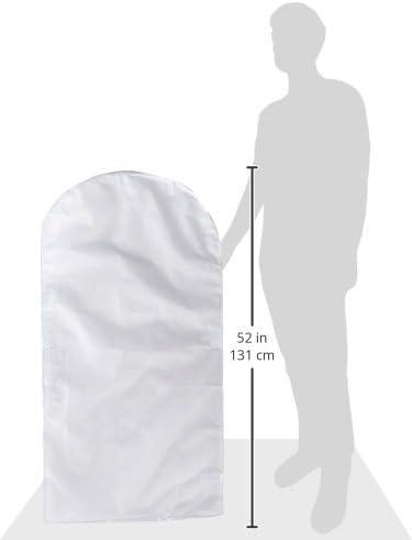 imageWhitmor Zippered Protective Gown Bag Clear 24in x 3in x 48in