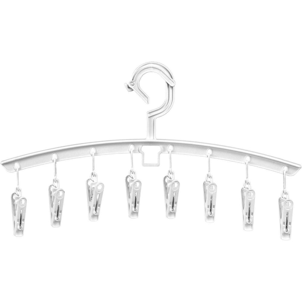 imageWhitmor Clip ampamp Drip AddOn Hangers White Set of 3Set of 3