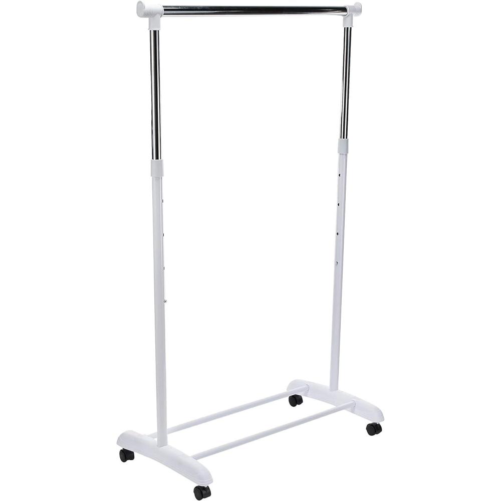 imageWhitmor Commercial Garment ZRack Silver BlackChrome 33 x 18 x 66 inch