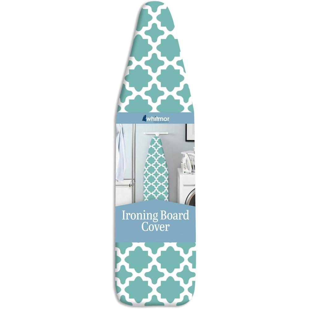 imageWhitmor Deluxe Ironing Board Cover and Pad Ironing board not included Medallion GreyConcord Turquoise