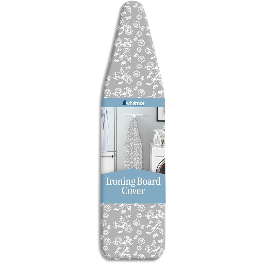 imageWhitmor Deluxe Ironing Board Cover and Pad Ironing board not included Medallion GreyGray Swirl